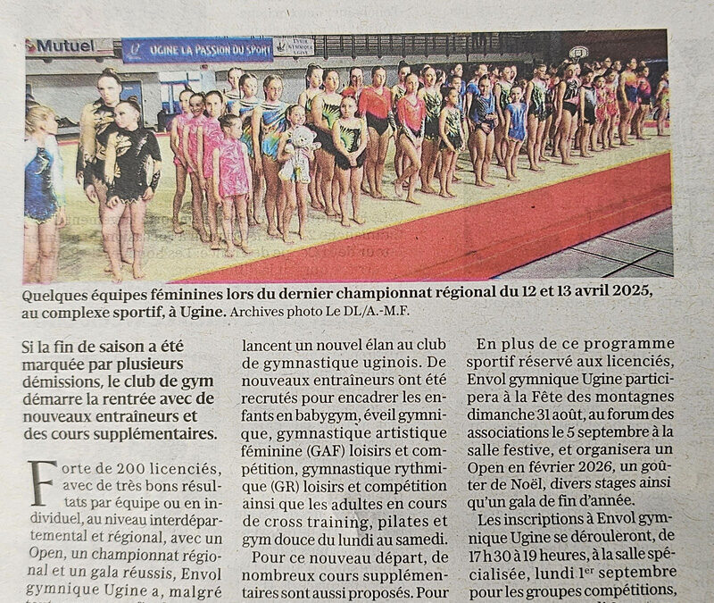 On parle de nous pour cette rentrée !